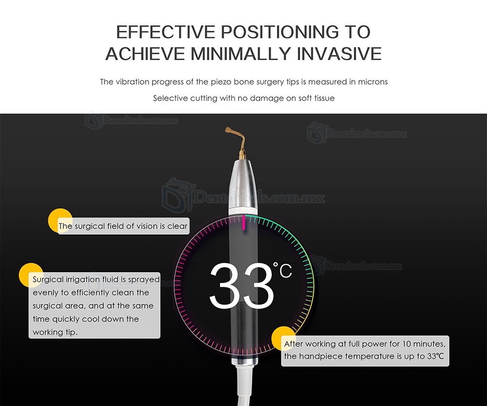 Pluspower® Ai Surgery Pro Unidad de piezocirugía dental sistema de cirugía ósea piezoeléctrica ultrasónica